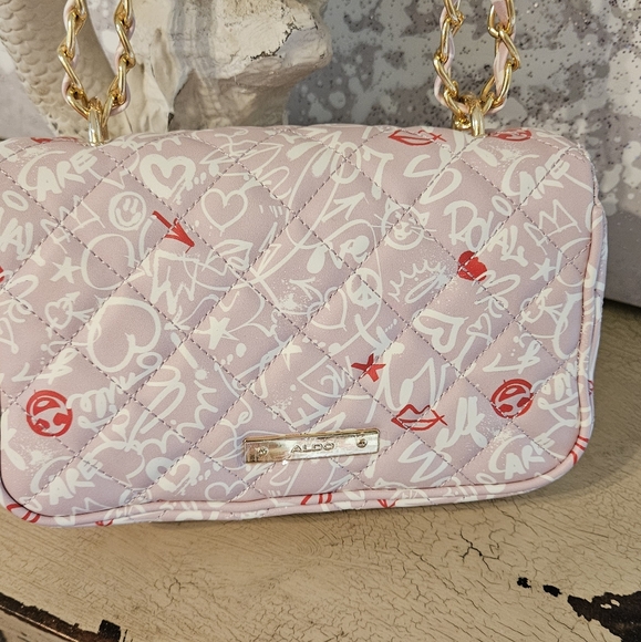 ALDO PRETTY HEART LIP PRINT BAG - Picture 3 of 8
